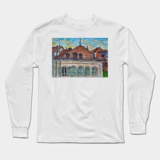 Watercolor Sketch - Genève, Rue de la Fontaine 15 Long Sleeve T-Shirt